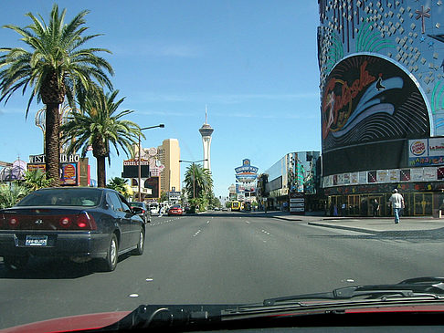 Las Vegas aus dem Auto Foto 