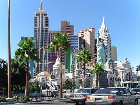 Las Vegas aus dem Auto Foto 